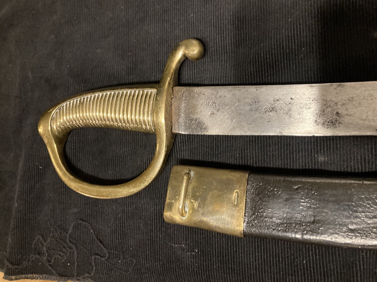 Sabre d’Infanterie Troupe de la Manufacture du Klingenthal Coulaux . Premier Empire.-photo-1