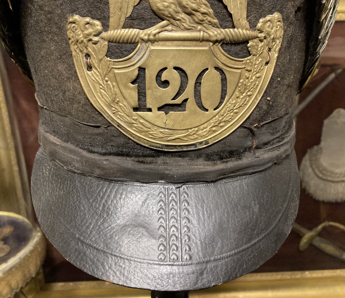 Officer's Shako From The 120th Line Infantry Regiment, 1812. First Empire.-photo-3