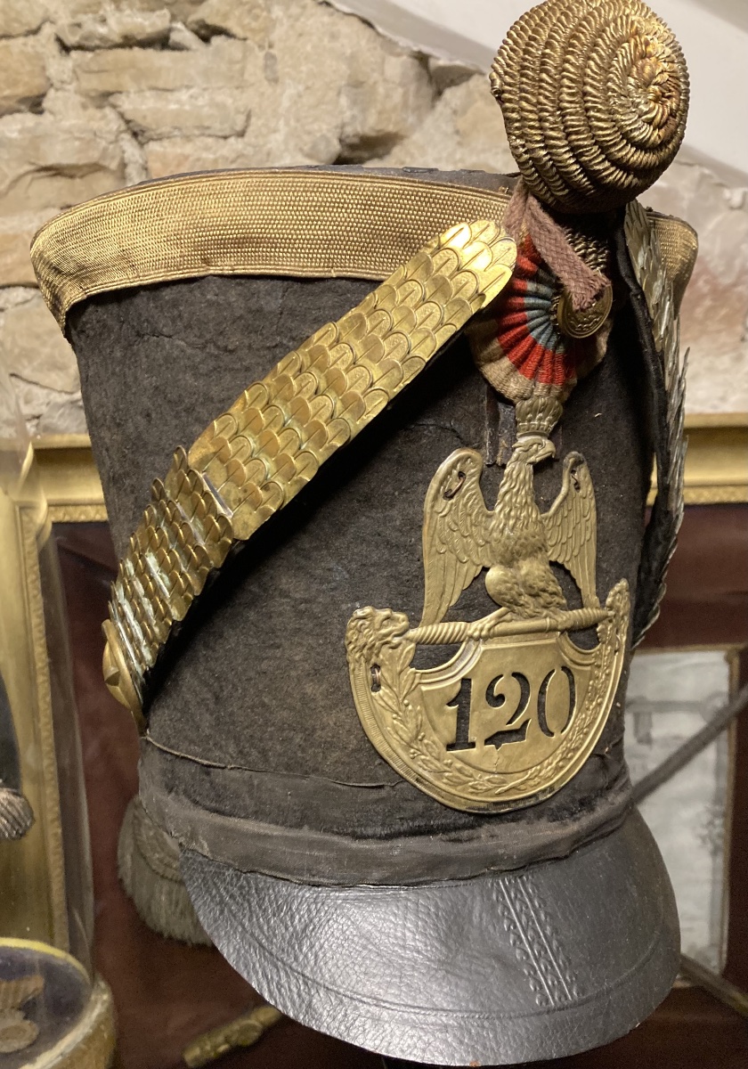 Officer's Shako From The 120th Line Infantry Regiment, 1812. First Empire.-photo-3
