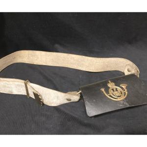 Cartridge Box Of The Mounted Chasseurs Of The Imperial Guard. First Empire.