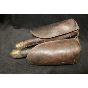 Paire de Fontes d’officier . Premier Empire