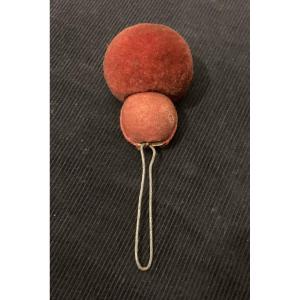 Double pompon écarlate de shako . Second Empire. France.