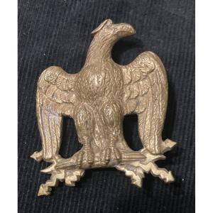  Aigle de Banderole de giberne de « Hussard » . Premier Empire.
