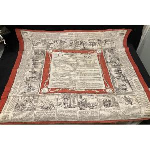 Mouchoir d’Instruction Militaire N’ 2 « Démontage et remontage du fusil modèle 1874 » matricul