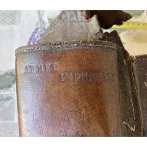 Paire de Fontes de l’ARMEE IMPÉRIALE . Premier Empire.