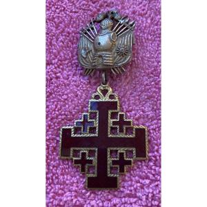 Croix de Chevalier Commandeur de l’Ordre Équestre de Saint-Sépulcre de Jérusalem et Pontifical