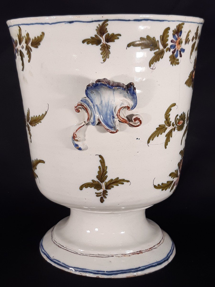 Vase En Céramique Baroque. Usine Pasquale Antonibon Alle Nove. Italie. Siècle XVIII.-photo-4