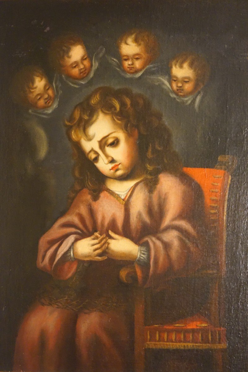 Infant Jesus Of The Thorn. Spanish School. Baroque Age. Andalusia, Century XVII - XVIII.