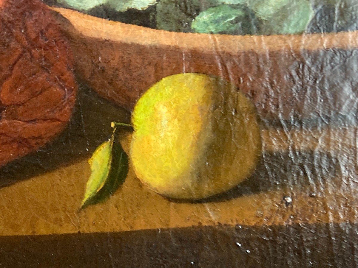 Still Life. Oil On Canvas. Spanish School. 17th - 18th Century.-photo-4