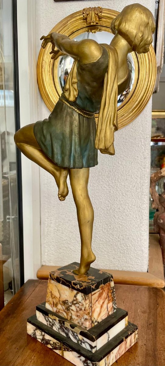 Art Deco Dancer Statue-photo-2