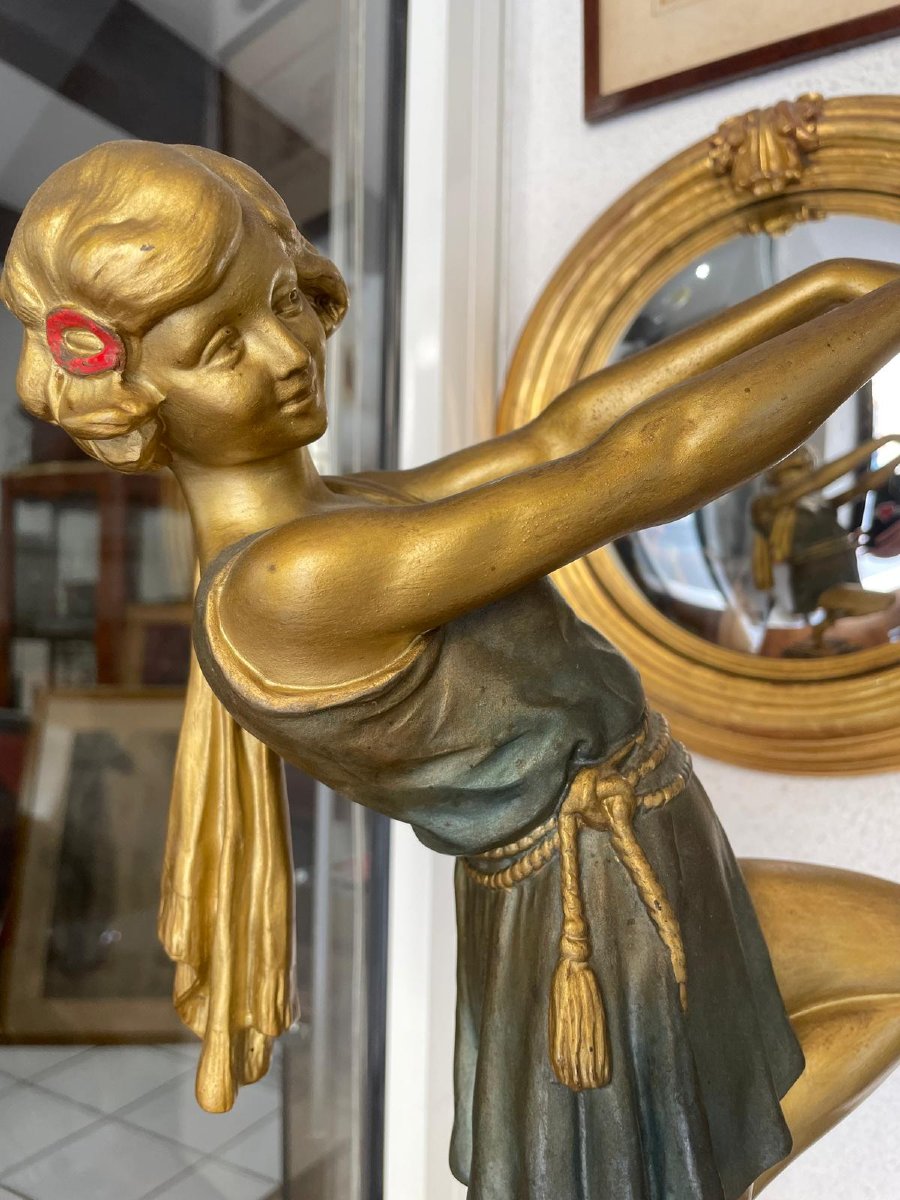 Art Deco Dancer Statue-photo-3