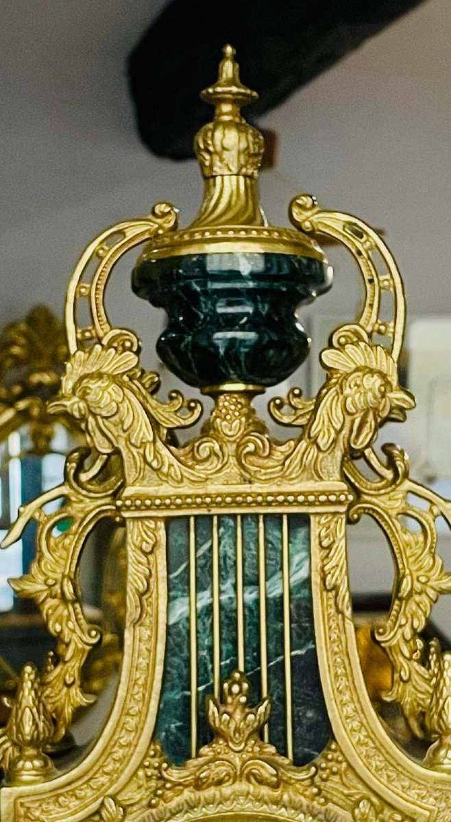 Louis XV Style Bronze Clock-photo-1