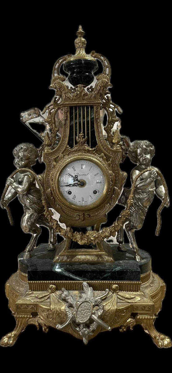 Louis XV Style Bronze Clock