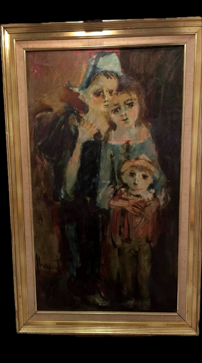 Tableau "La Retirada" Jean Pierre Chaput