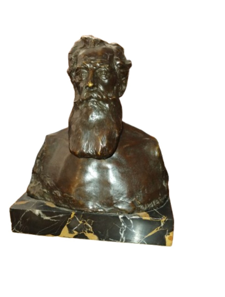 Buste en bronze signé Alexandre Descatoire