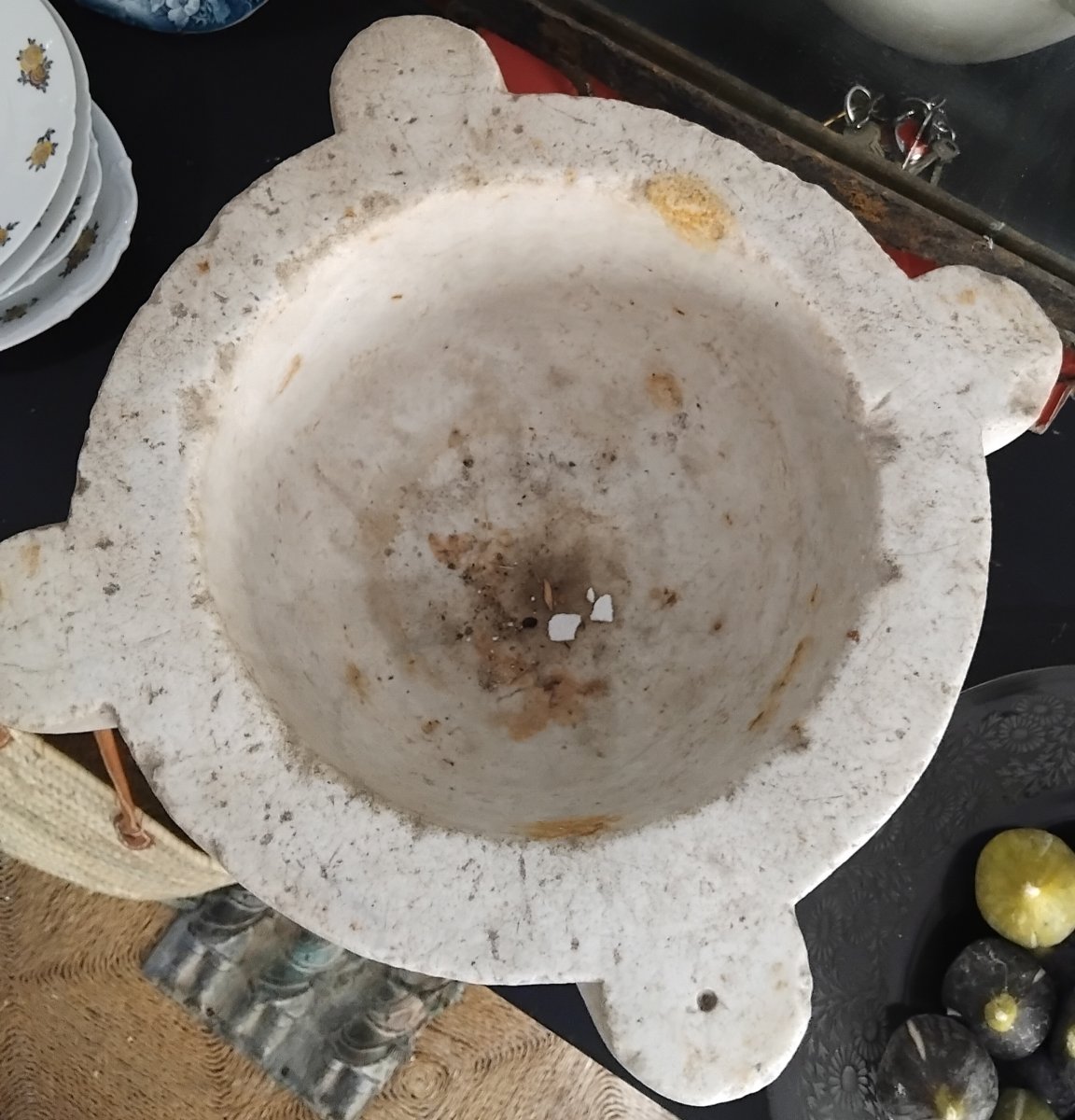 19th-century Marble Mortar -photo-3