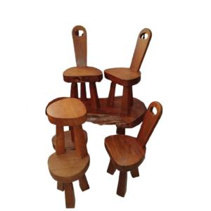 Brutalist Tables, Chairs And Stools