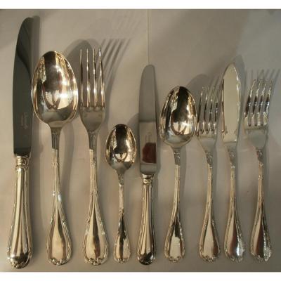 Christofle - Rubans - Ribbons - Flatware Set - 115 Pieces 