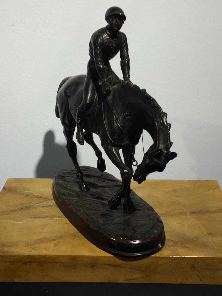 Jockey By Victor Chemin (1825 - 1901)-photo-3