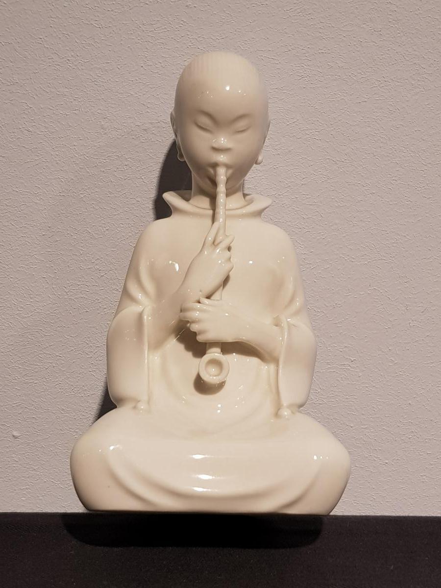 Personnage Chinois En Porcelaine-photo-2