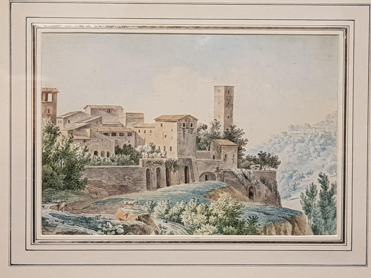 19th Century Watercolor Engraving