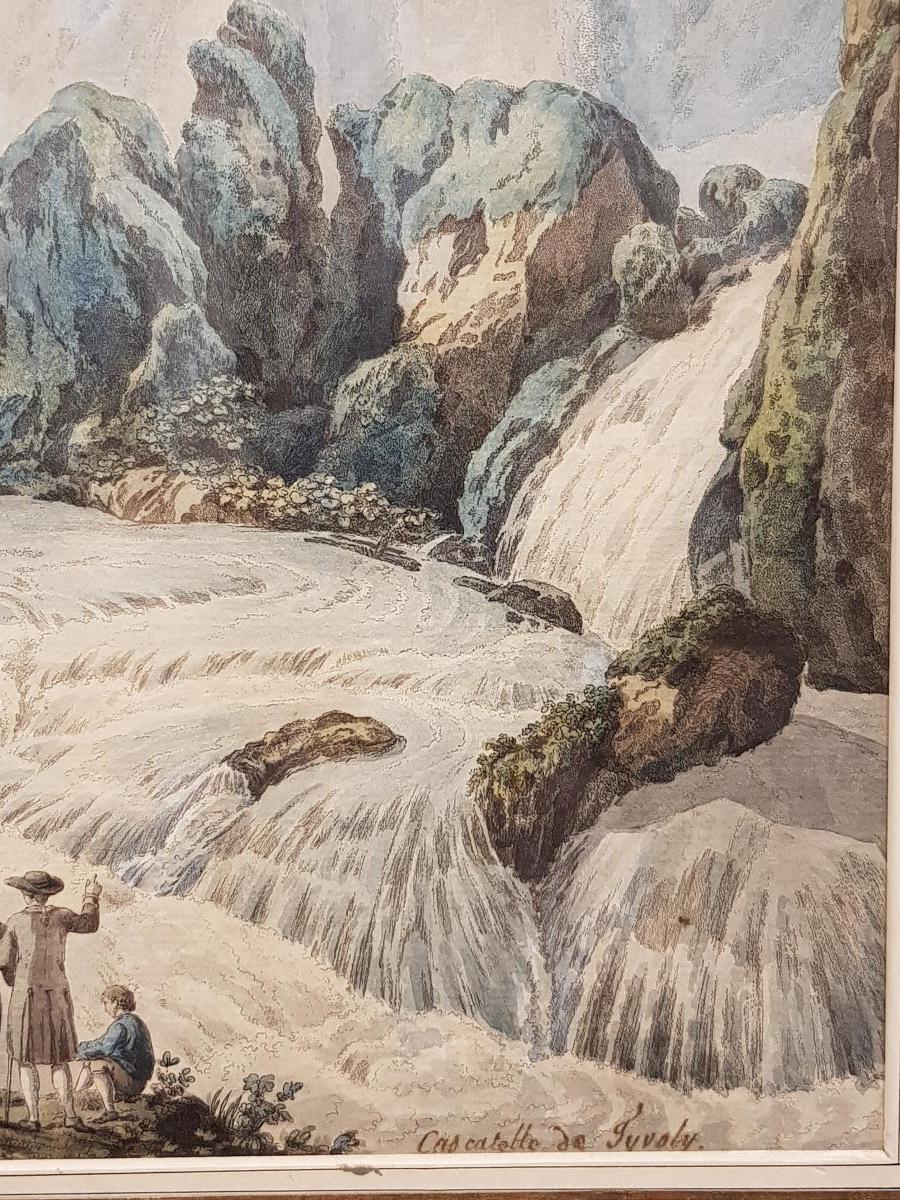 19th Century Watercolor Engraving-photo-4