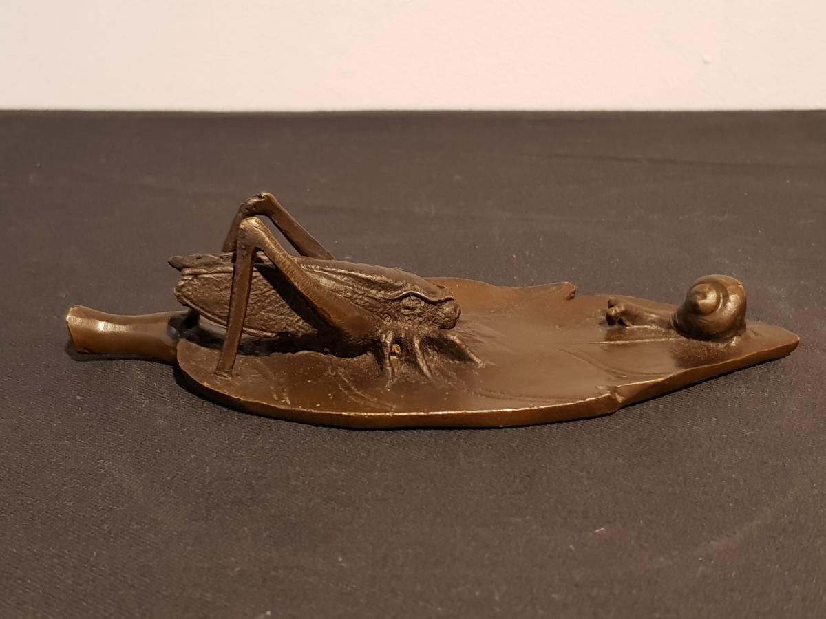 Grasshopper: Japanese Bronze-photo-2