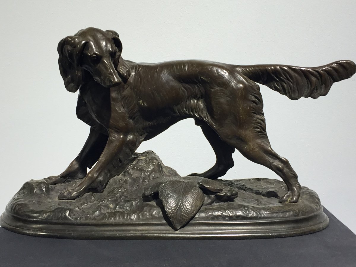 Chien De Chasse Par Jules Moigniez (1835 - 1894)