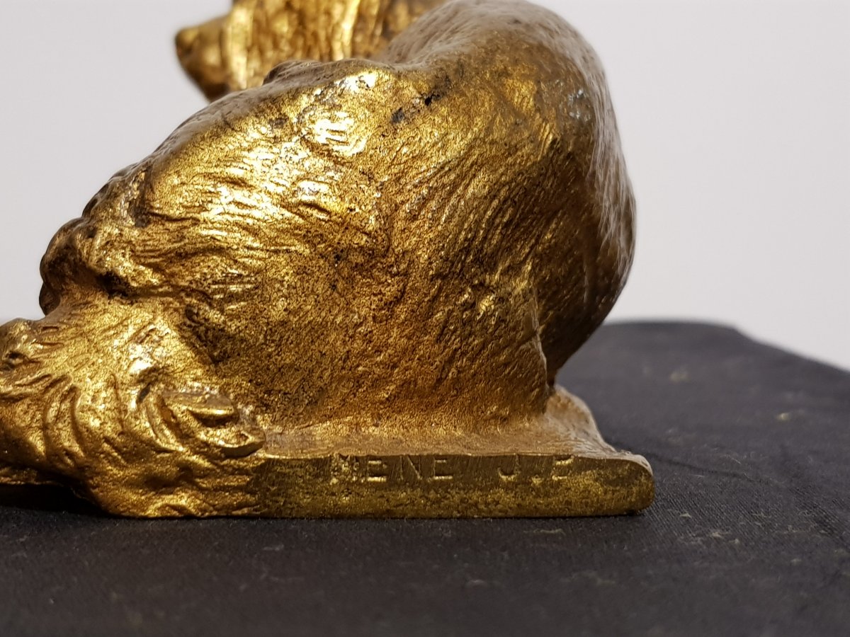 Pair Of King Charles By Pierre-jules Leads (1810-1879)-photo-3