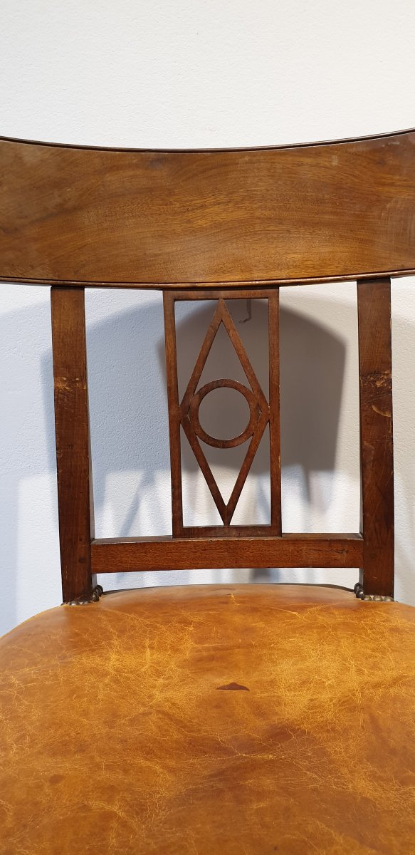 Chaise En Acajou Signée G. Jacob-photo-2