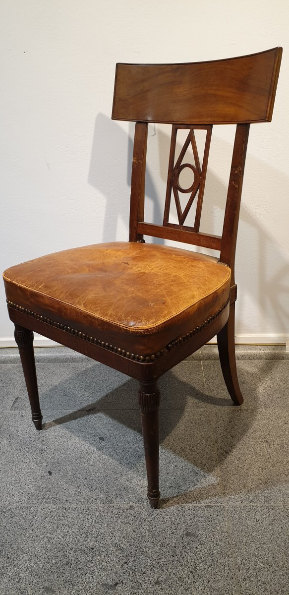 Chaise En Acajou Signée G. Jacob
