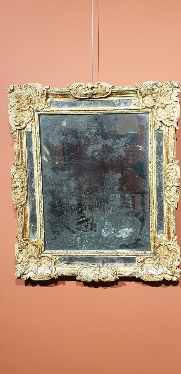 Miroir A Parecloses d'époque Régence -photo-1
