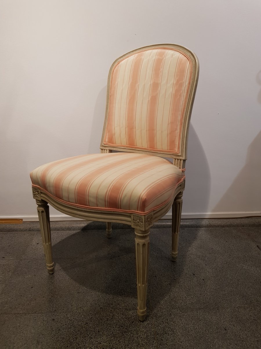 Paire De Chaises Louis XVI-photo-2