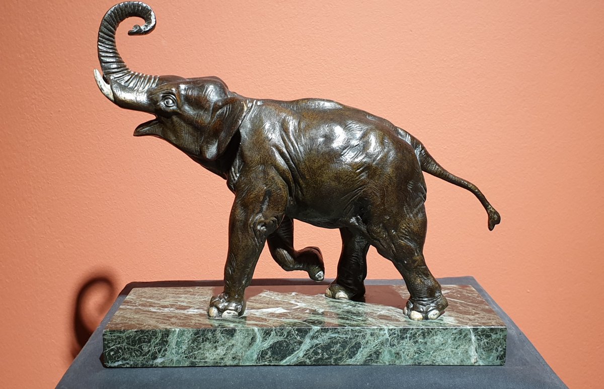 Éléphant En Bronze-photo-2