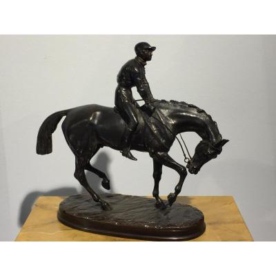 Jockey Par Victor Chemin (1825 - 1901)