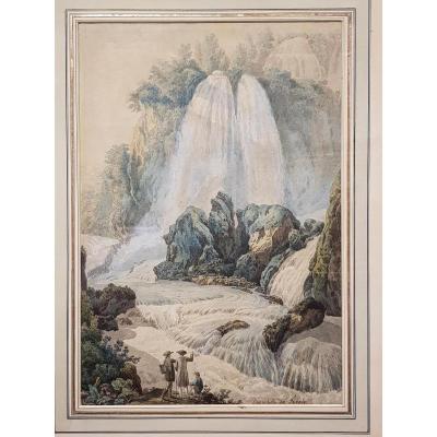 Gravure Aquarellée 19è