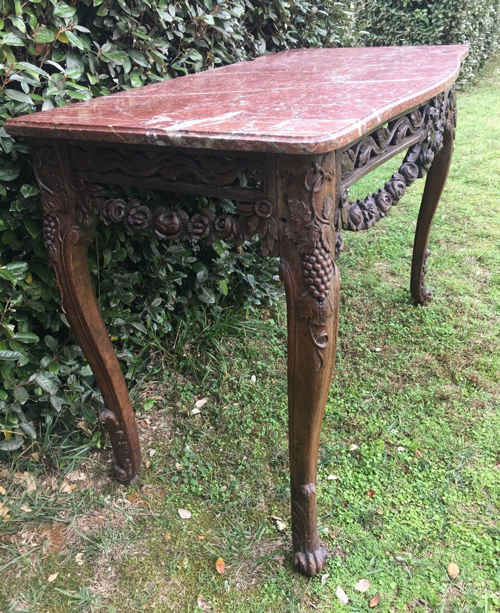 Console In Natural Wood XVIII-photo-4