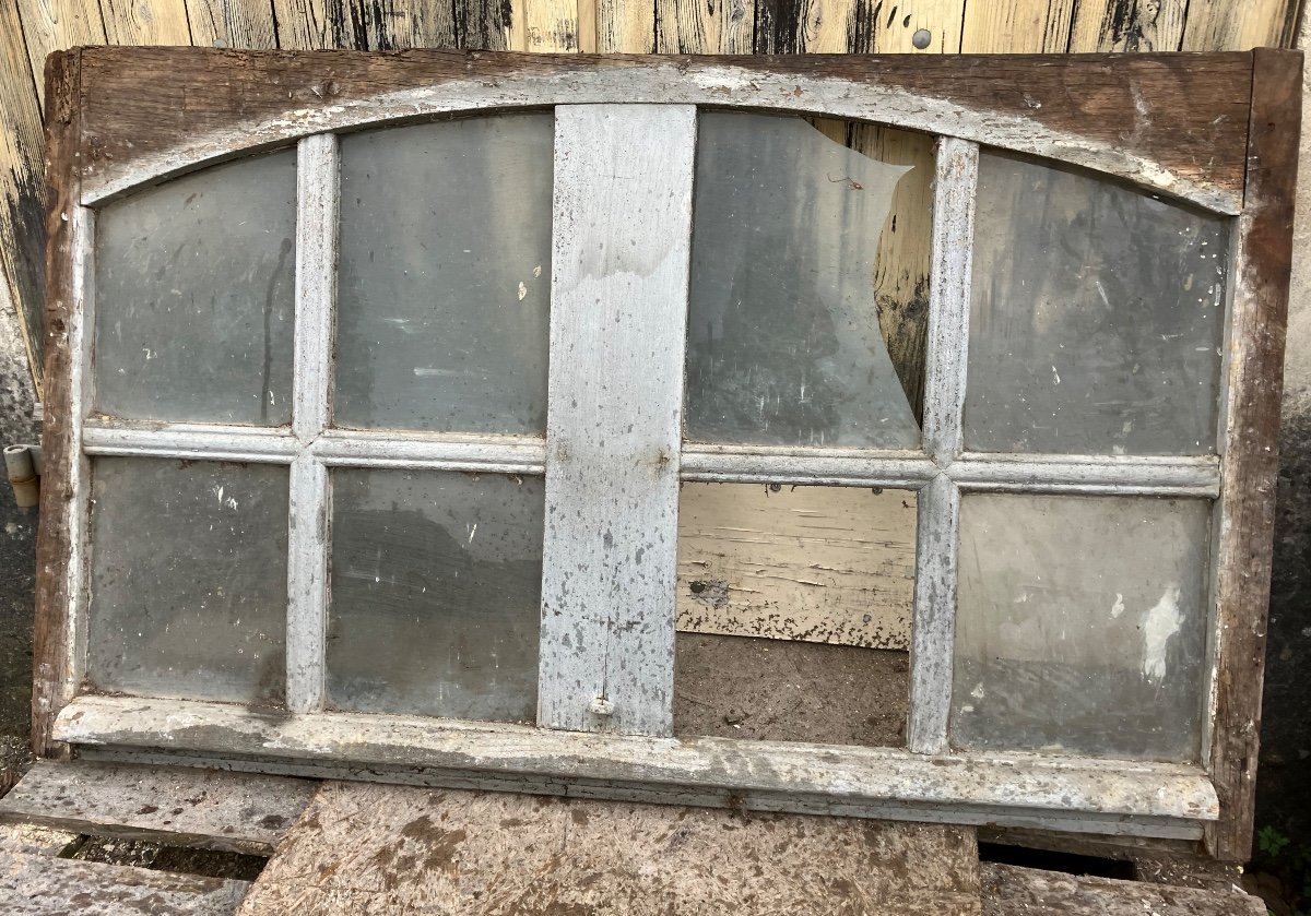 18th Century Curved Oak Transom