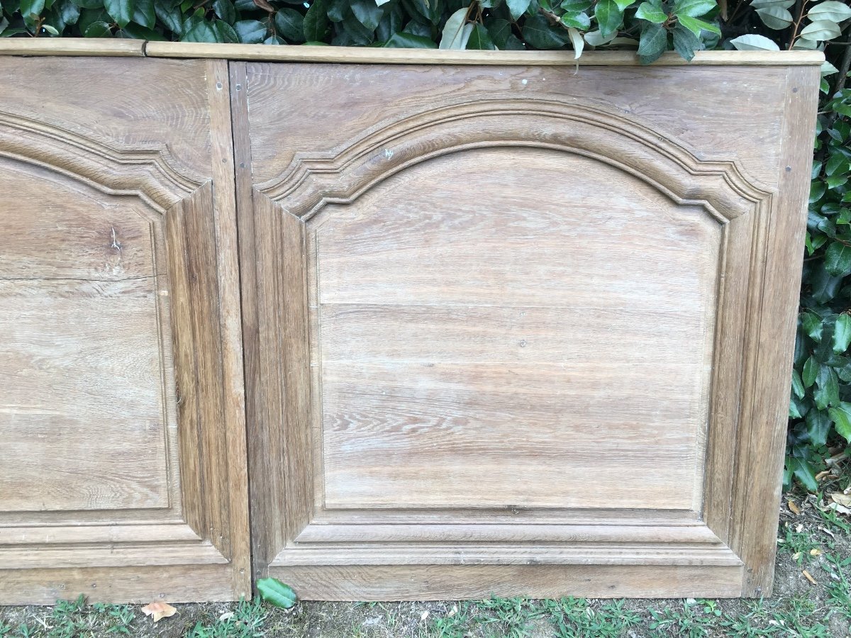 2 18th Century Oak Basement Panels-photo-5