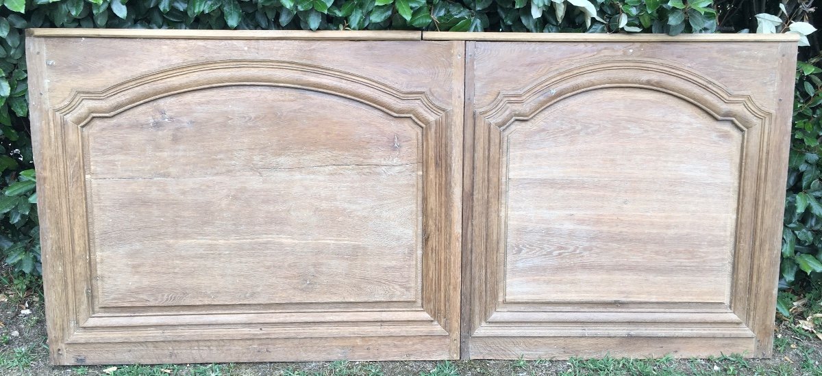 2 18th Century Oak Basement Panels