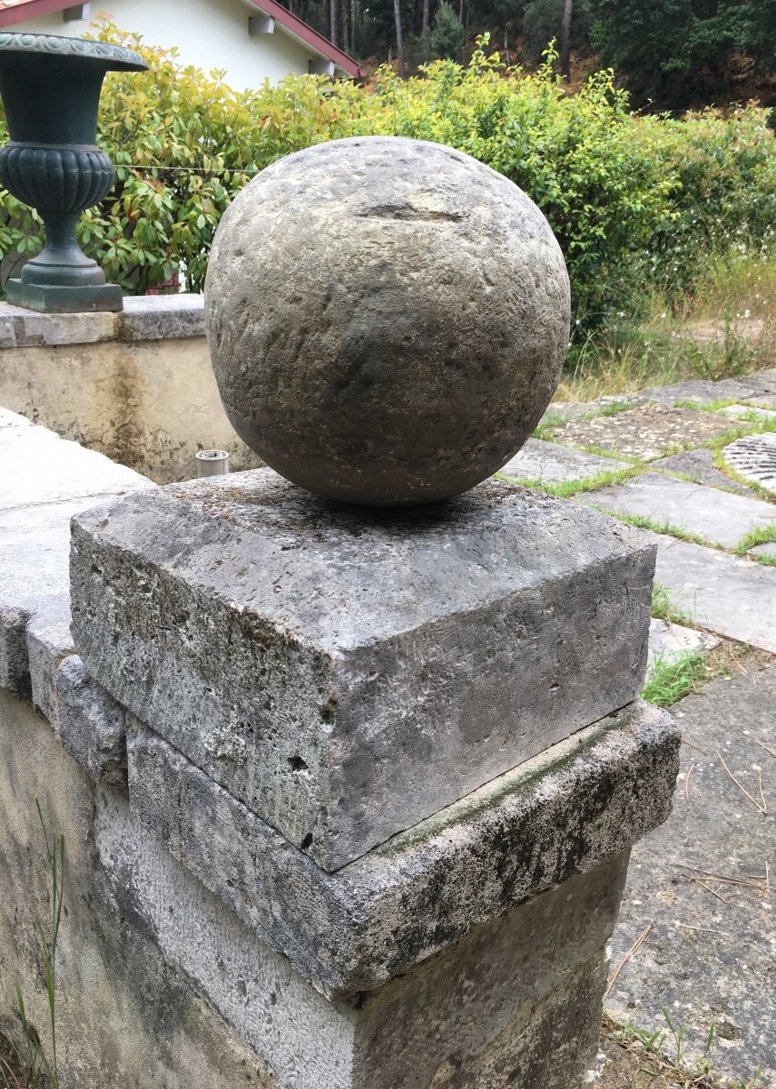 Pair Of Balls On Stone Bases XIX-photo-7