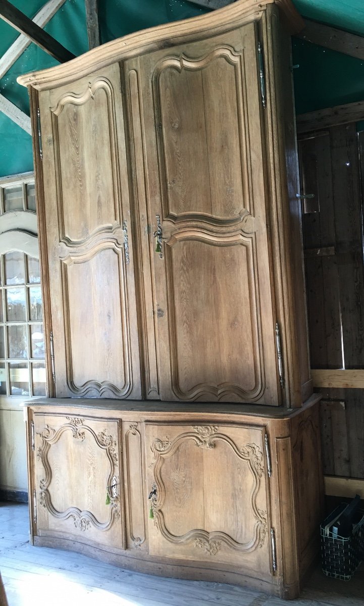 Meuble 2 Corps De Boiserie, Régence XVIII ème, En Chêne 