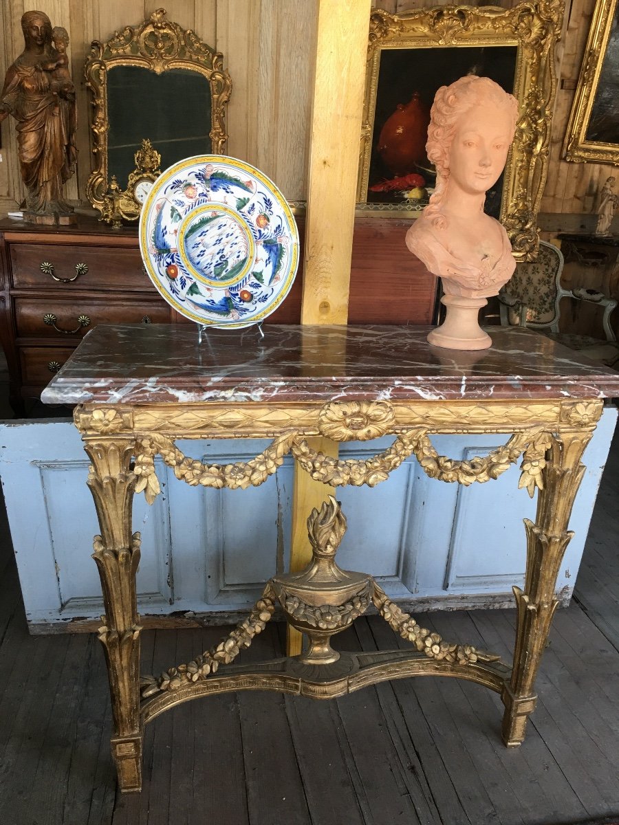 Console En Bois Doré XVIII ème 