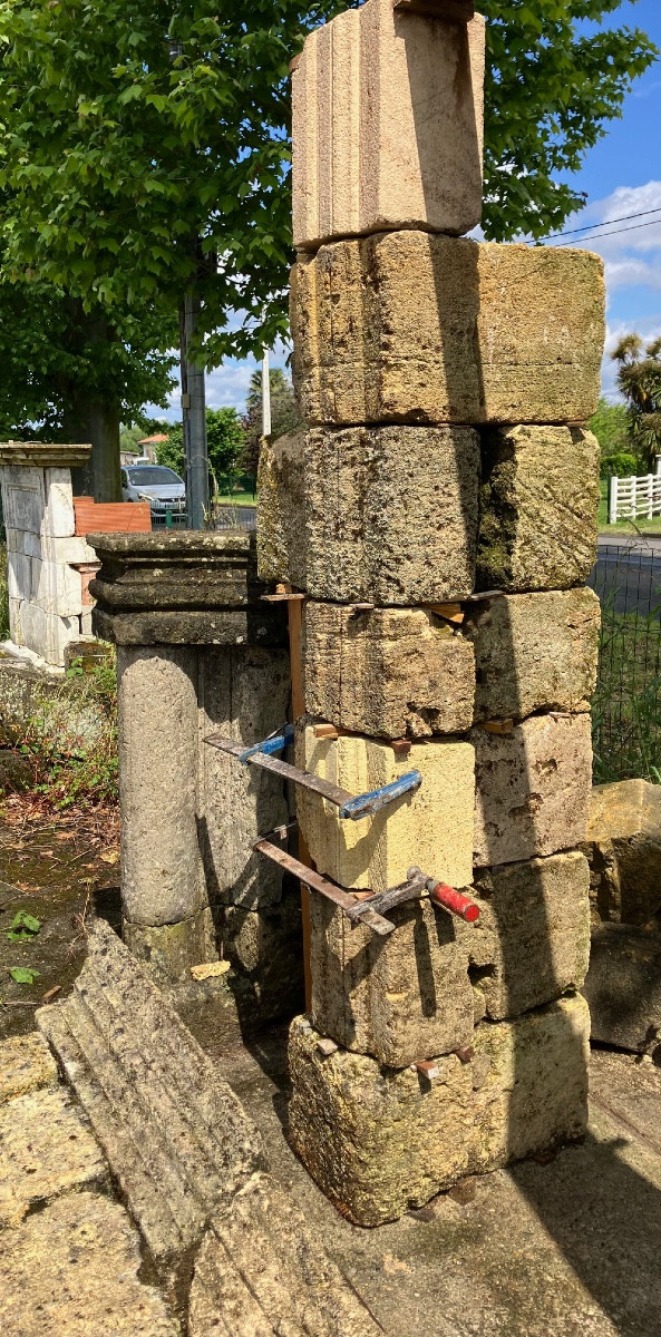 Encadrement De Porte En Pierre De Bourg Sur Gironde Louis XVI, XVIII ème -photo-5