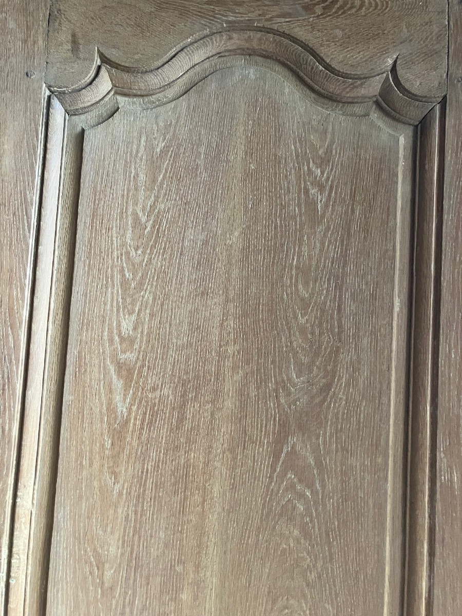 Pair Of Curved (or Curved Depending On The Side) 18th Century Oak Communication Doors -photo-6