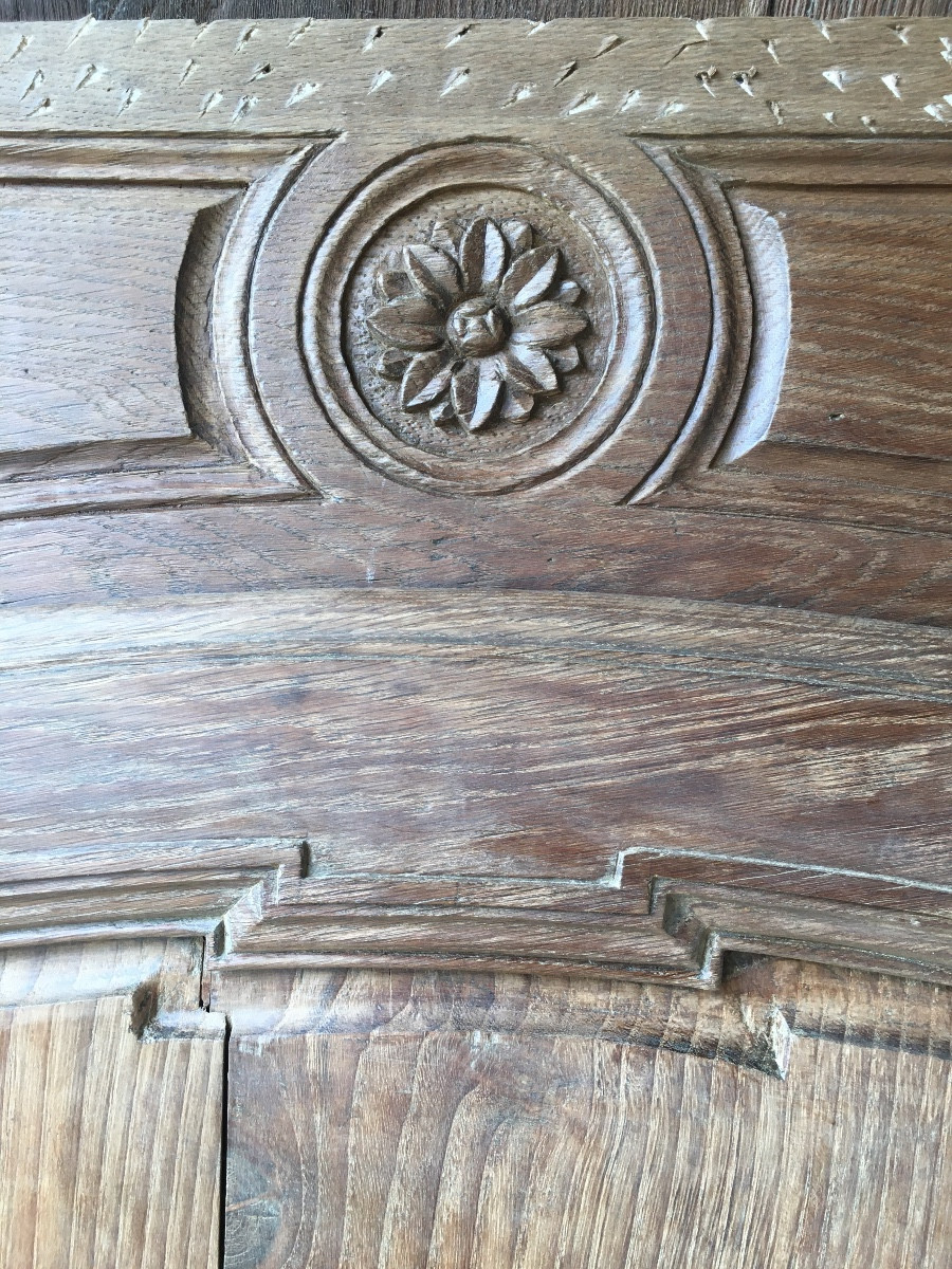 Façade de placard XVIII ème, École de Salies de Béarn, en chêne et châtaignier -photo-5