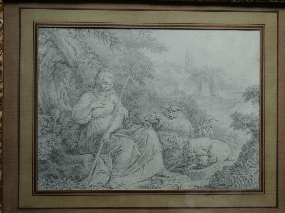 Grand Drawing, Attributed To Jean-baptiste Huet (1745-1811)-photo-3