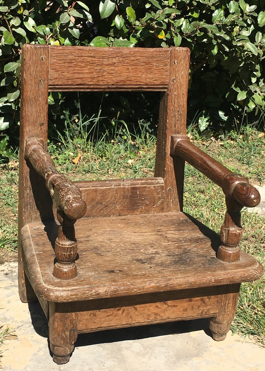 Fauteuil d’enfant Louis XIII Louis XIV, fin XVII ème -photo-2
