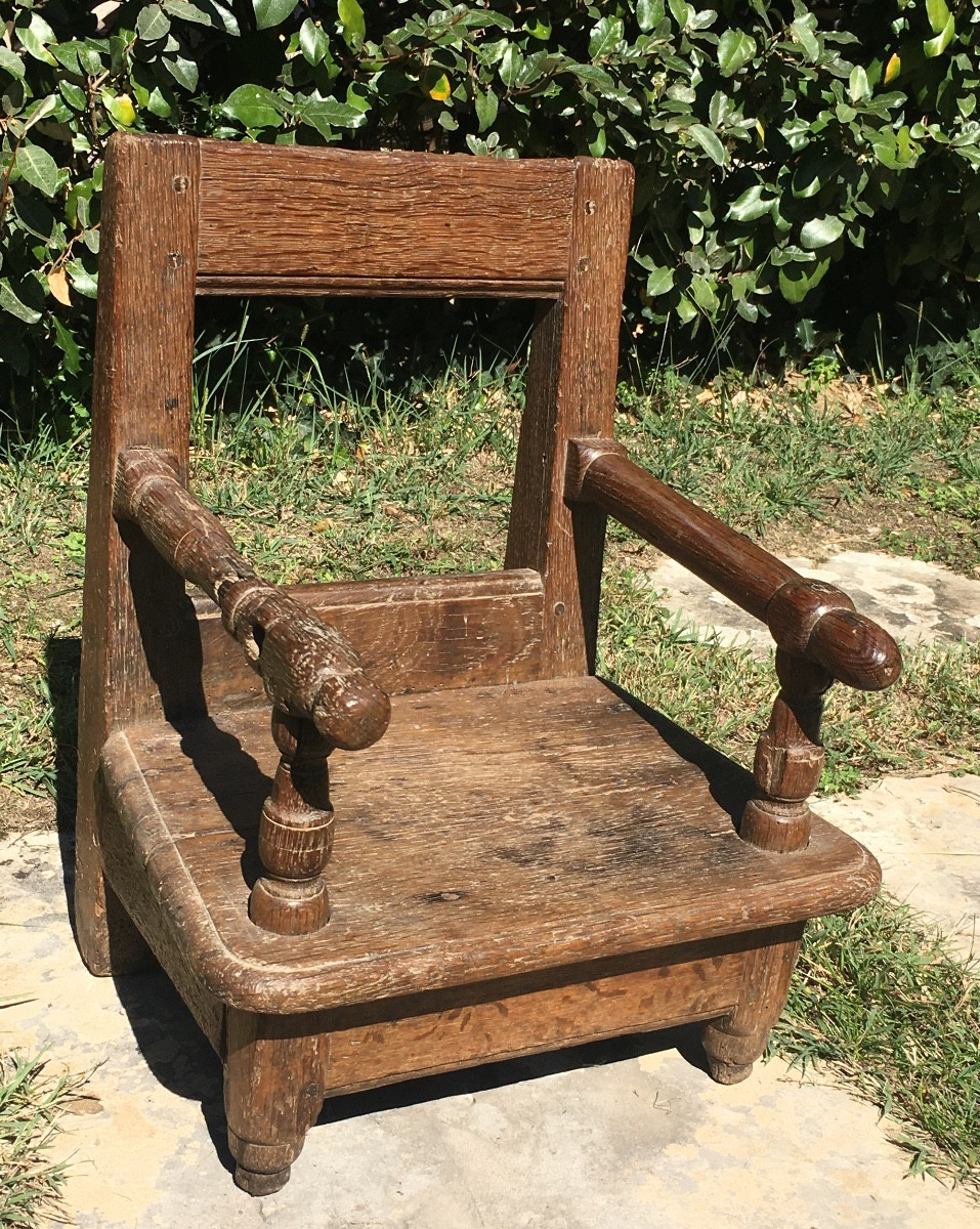 Fauteuil d’enfant Louis XIII Louis XIV, fin XVII ème -photo-3