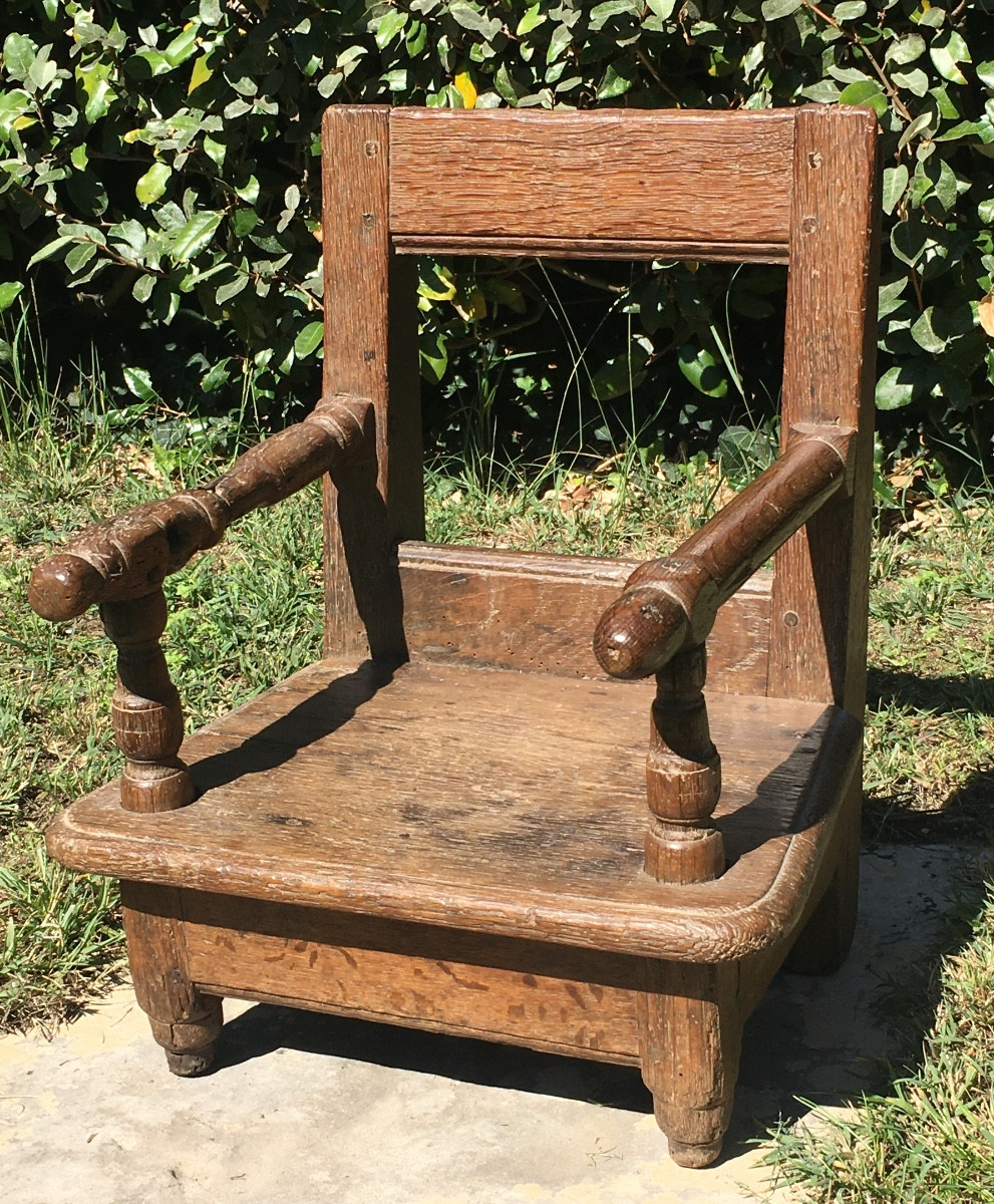 Fauteuil d’enfant Louis XIII Louis XIV, fin XVII ème -photo-4